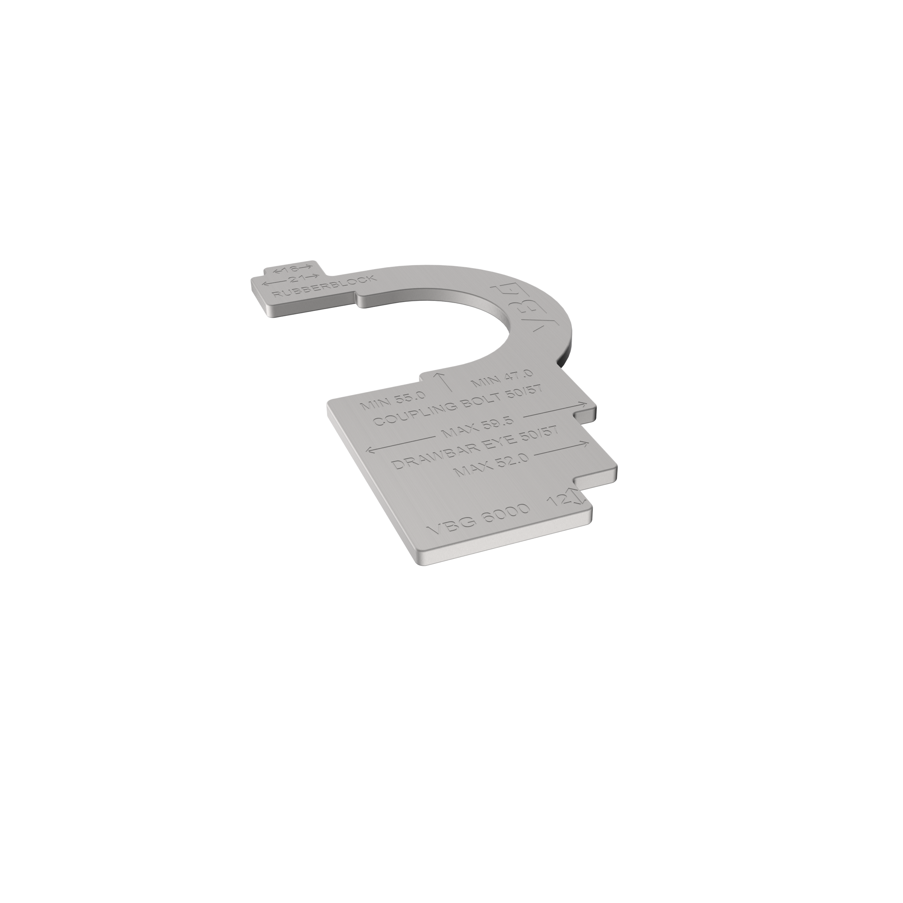Wear gauge in stainless steel