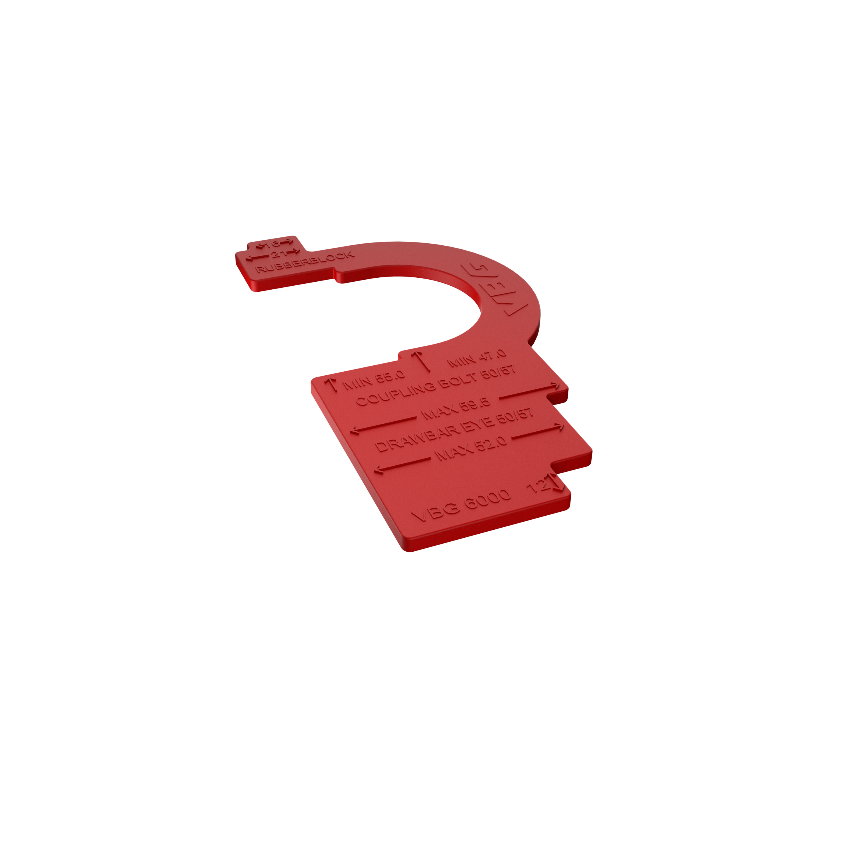Wear gauge in plastic