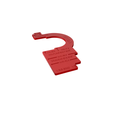 Wear gauge in plastic