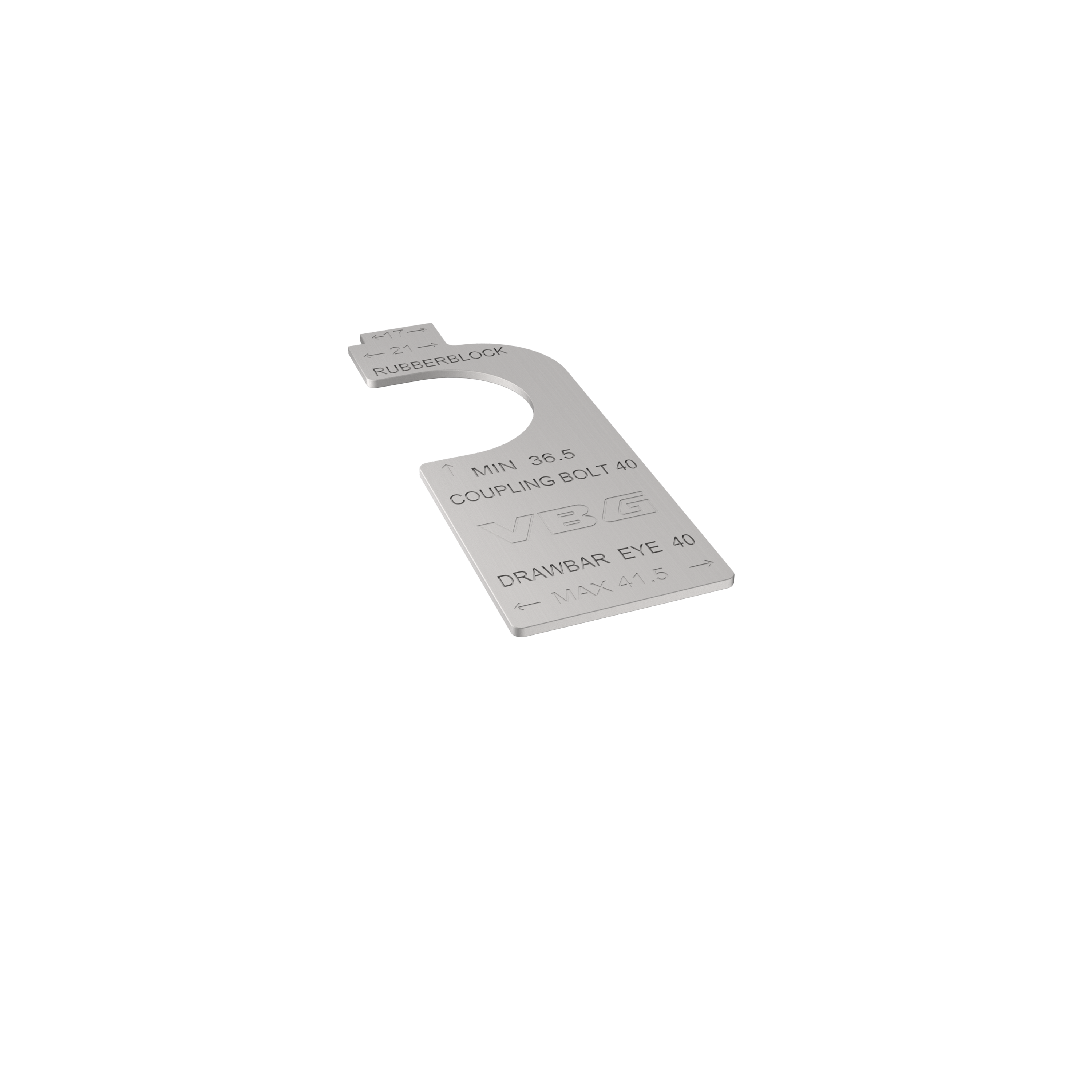 Wear gauge in stainless steel