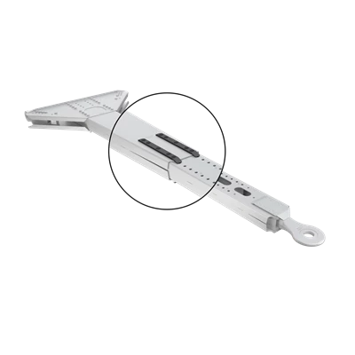 Sliding bracket, rear Optimal
