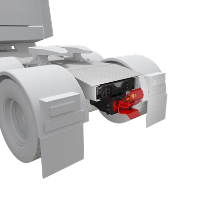 VBG Rangerkoppling – monterad på Scania CMS63V-2