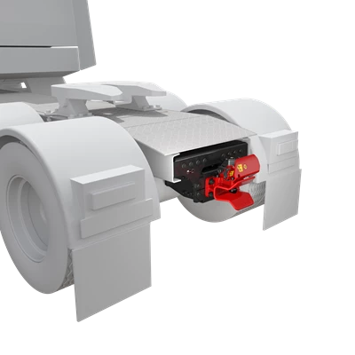 VBG Rangerkoppling – monterad på Mercedes CMS Towing