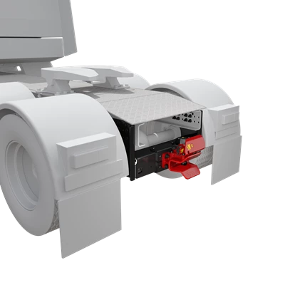 VBG Rangerkoppling – monterad på Volvo DB75V-2/EDM-3 Dragbil
