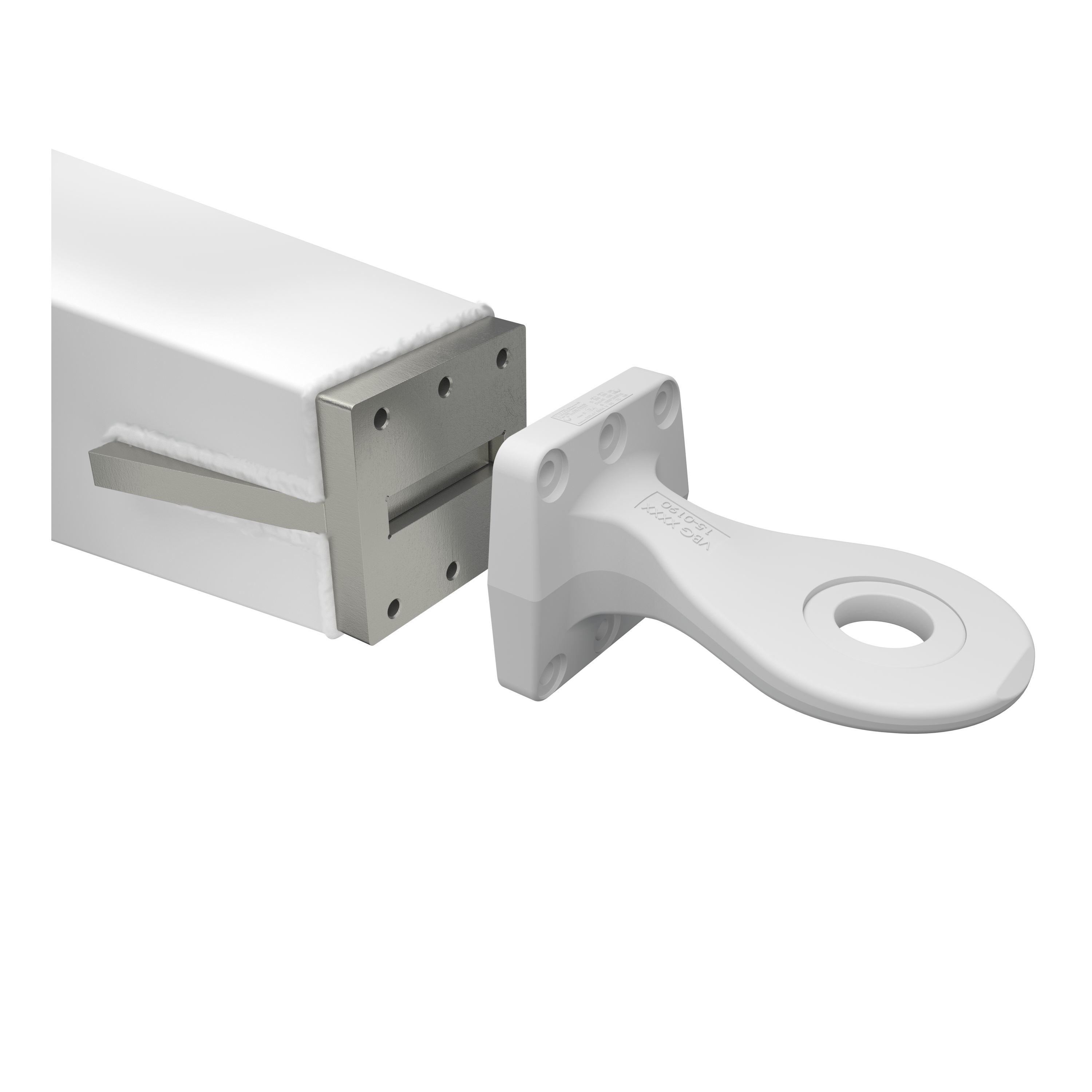 VBG Drawbar eye - Mounting Plate with wing