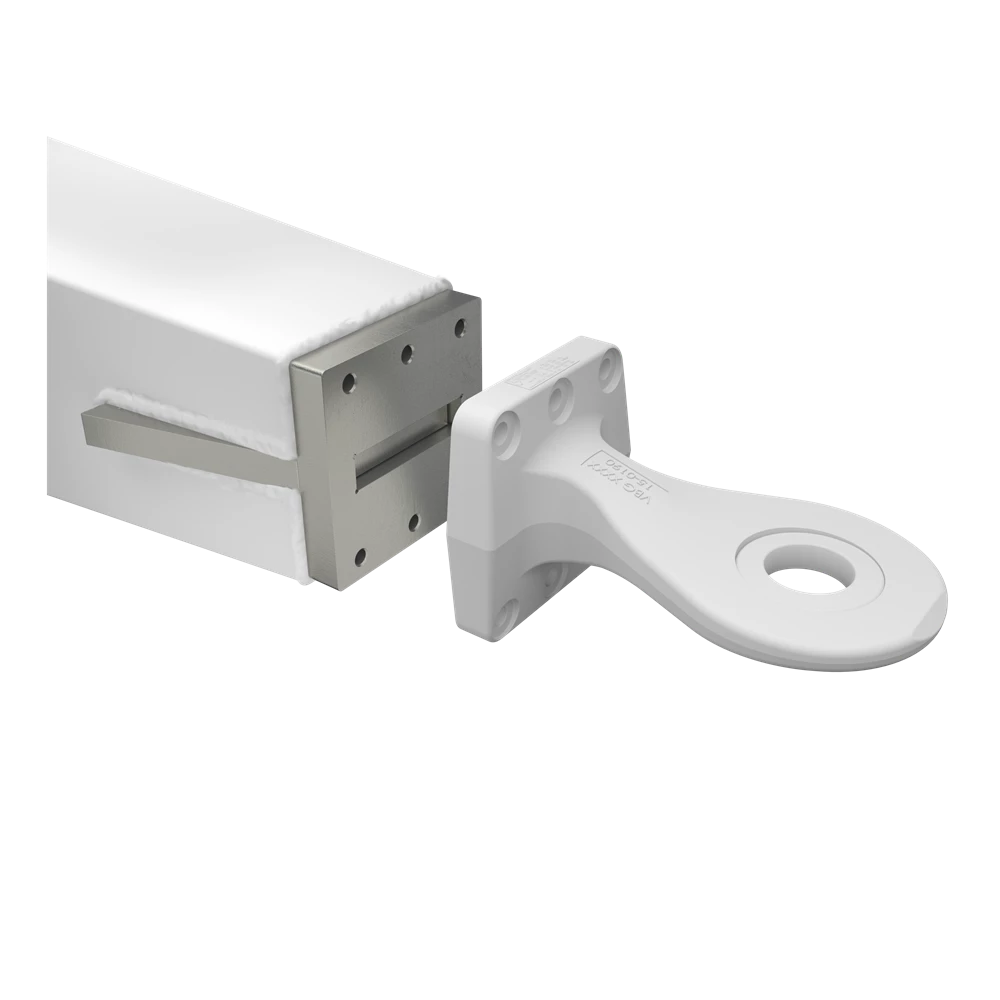 VBG Drawbar eye - Mounting Plate with wing