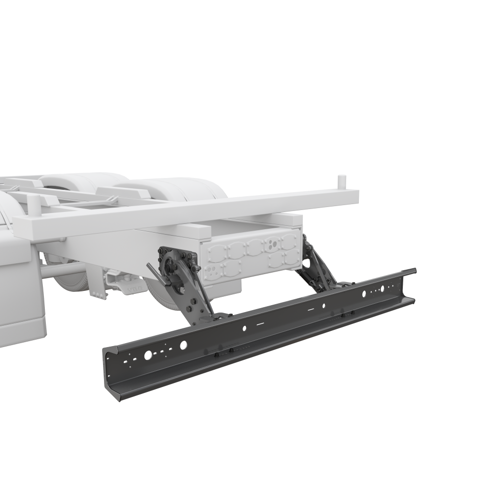 System_u-skydd_foldable open_koppling_cms dbi_monteringsbalk_vit lastbil_grey